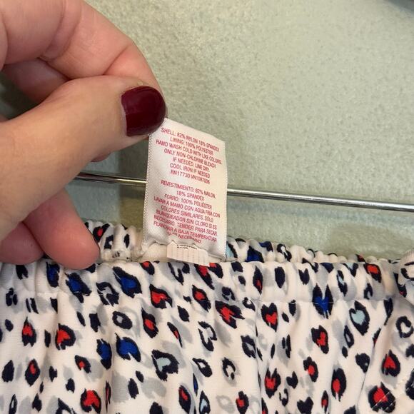 Xhilaration 2pc Bikini Set Girls 12-14 XL White Multicolor Padded Chic Beach NWT - Picture 16 of 16